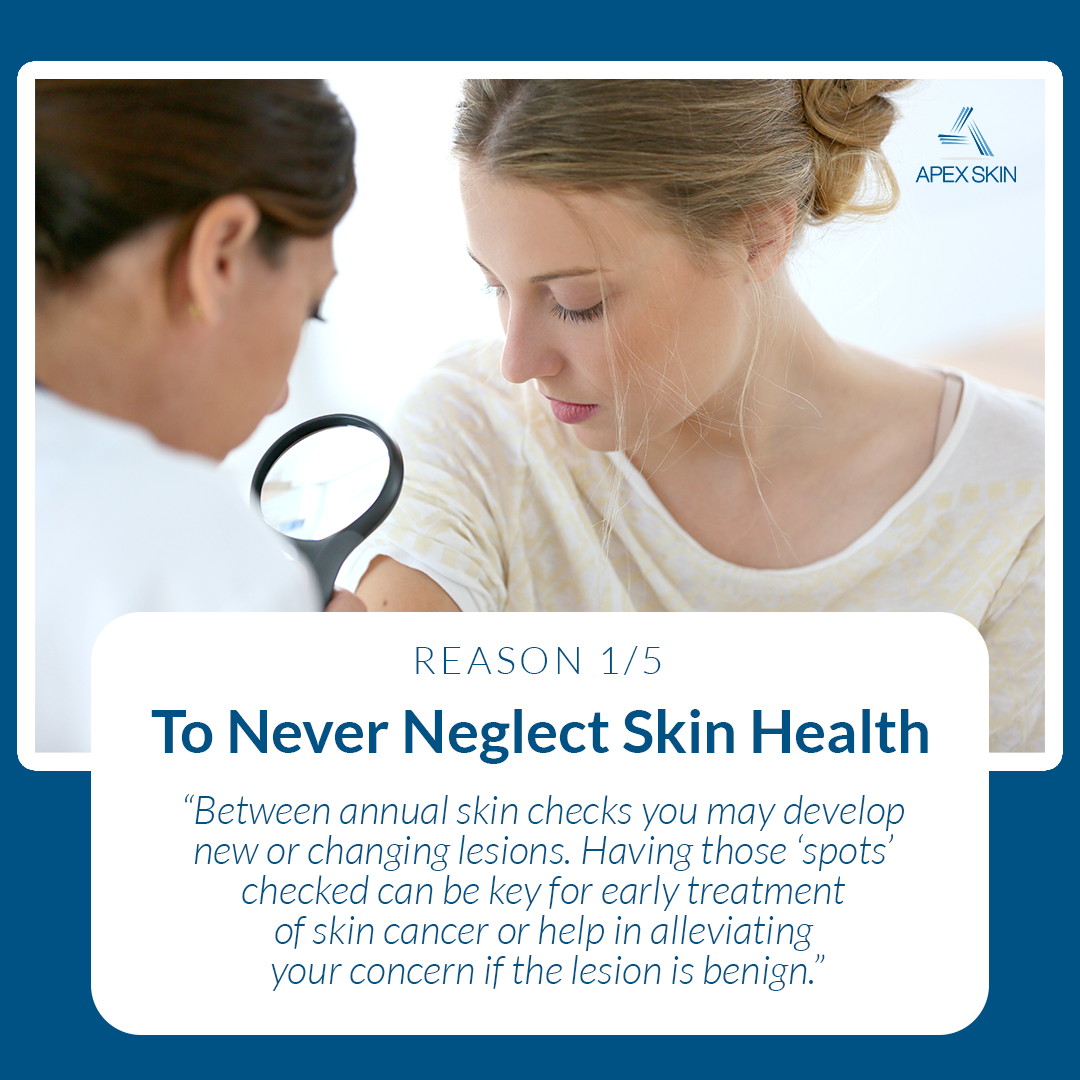 never neglect skin health