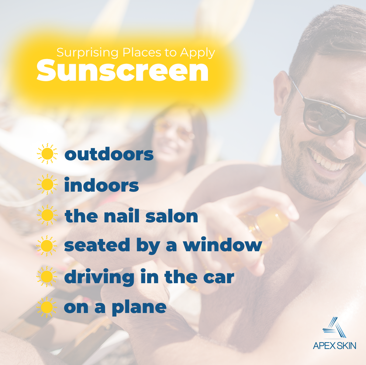 where to apply sunscreen