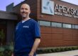 Dr. Garcia outside Apex Skin Dermatology Office in Mayfield Heights Ohio.